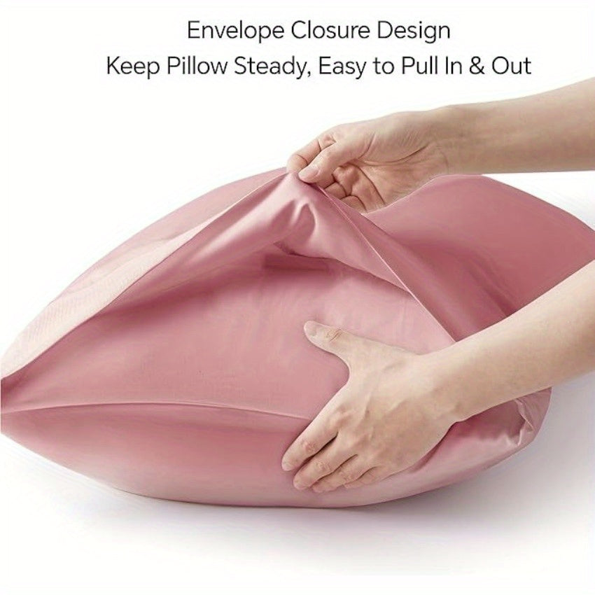Soft Cooling Pillow Breathable and Soft Cooling Pillow Cases for Hot Sleepers & Night Sweats, Rayon Derived from Bamboo, Pillow Cases, Envelope Pillowcases