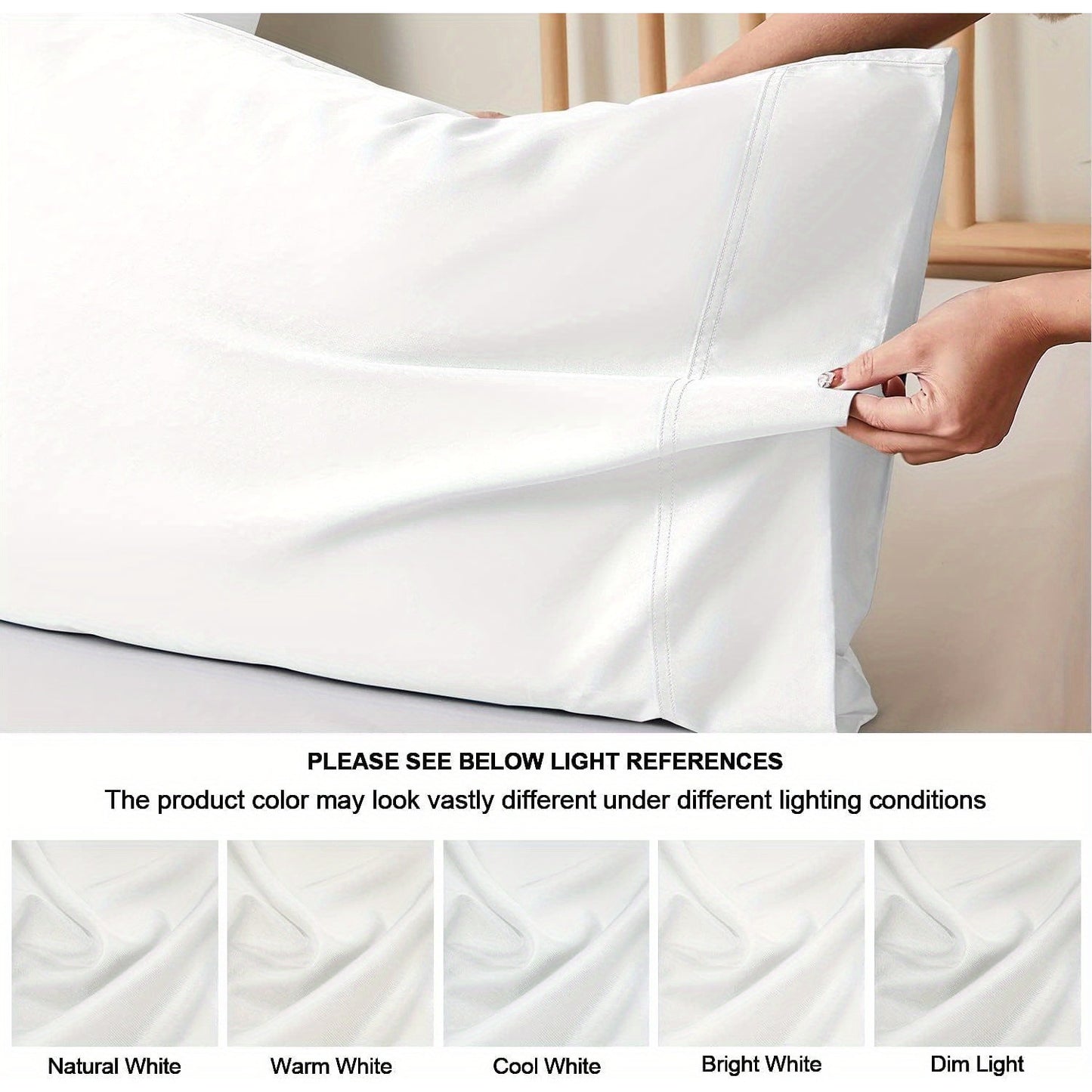 Soft Cooling Pillow Breathable and Soft Cooling Pillow Cases for Hot Sleepers & Night Sweats, Rayon Derived from Bamboo, Pillow Cases, Envelope Pillowcases