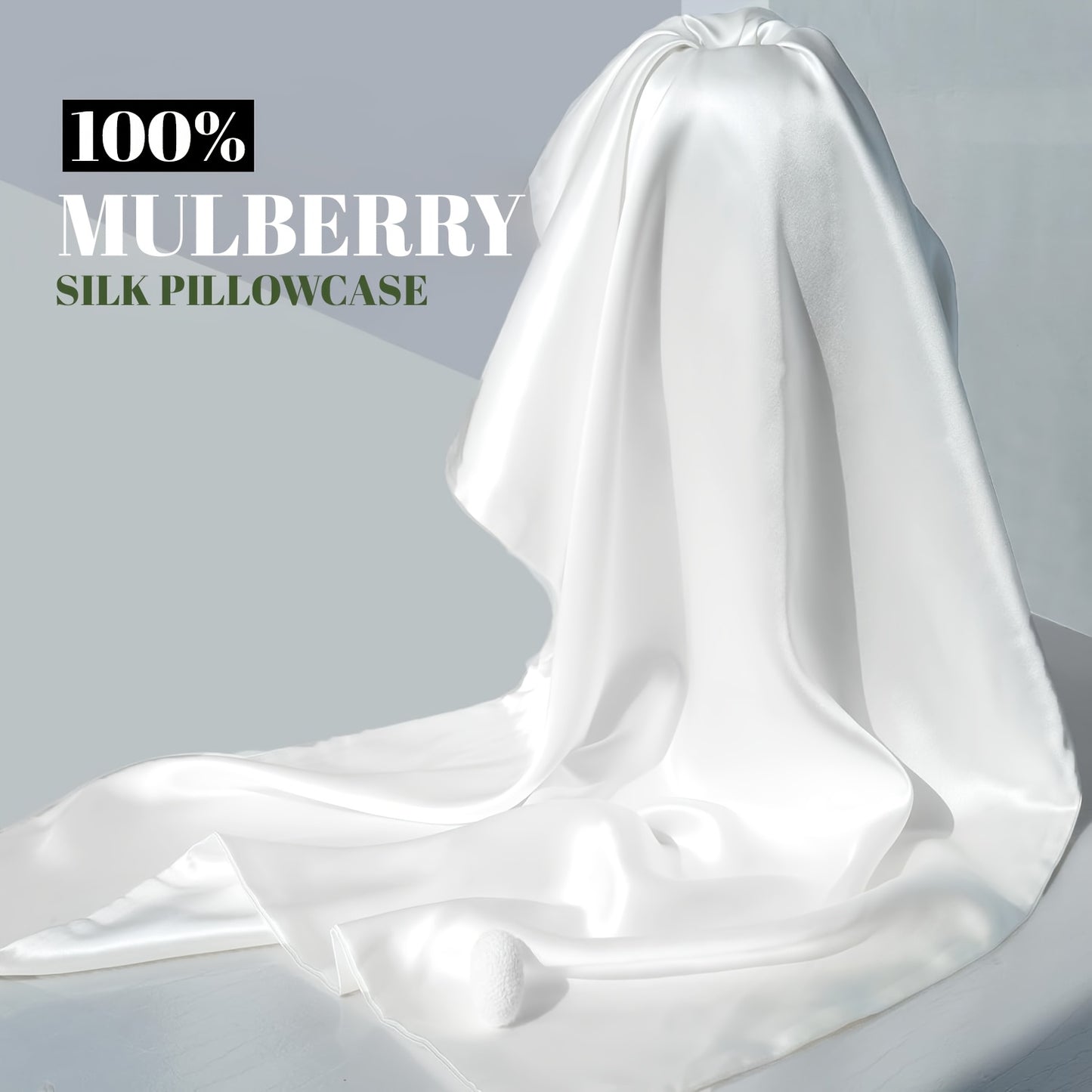 2pcs Hypoallergenic Mulberry Silk Pillowcases - Soft Fabric, Cooling Breathable Zippered Design, Sensitive Skin-Friendly Feel, Ideal for Bedroom, Guest Room, Travel - Perfect Gift for Family, Pillowcase for Bedroom