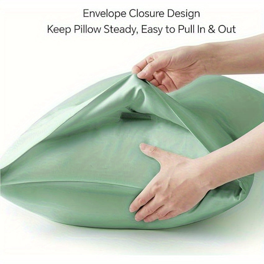 Soft Cooling Pillow Breathable and Soft Cooling Pillow Cases for Hot Sleepers & Night Sweats, Rayon Derived from Bamboo, Pillow Cases, Envelope Pillowcases