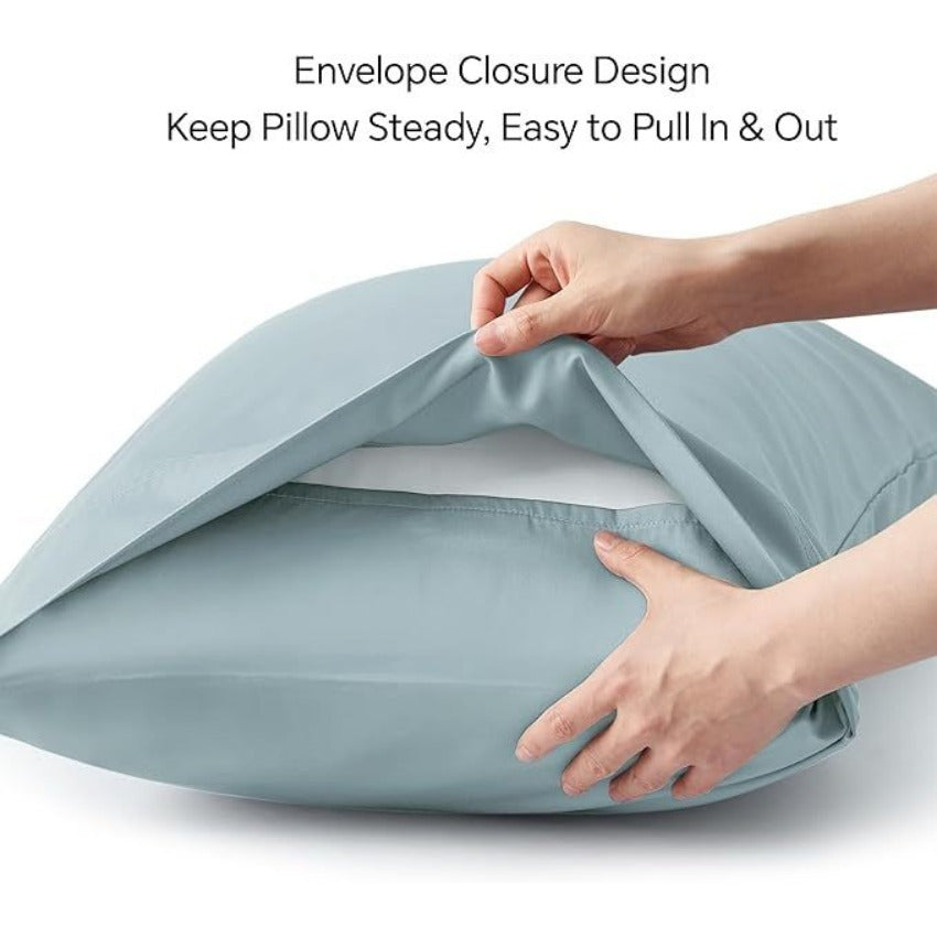 Soft Cooling Pillow Breathable and Soft Cooling Pillow Cases for Hot Sleepers & Night Sweats, Rayon Derived from Bamboo, Pillow Cases, Envelope Pillowcases